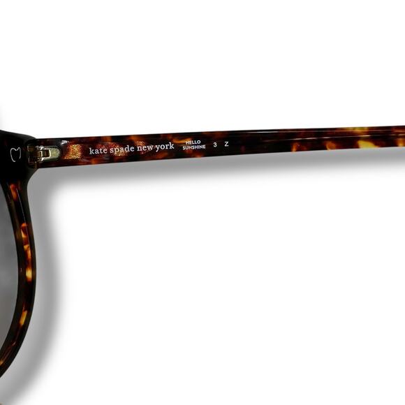 Kate Spade New Dark Havana Eliza O86LA Brown Gradient Polarized Oval Sunglasses - Picture 10 of 12